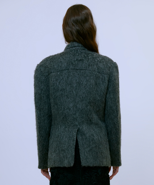 Alpaca Oversize куртка (GRAY)