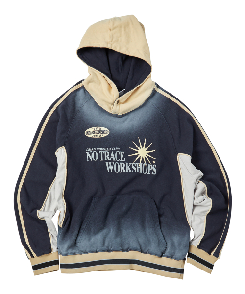 Spray комбинированный пайпинг форменный худи Navy