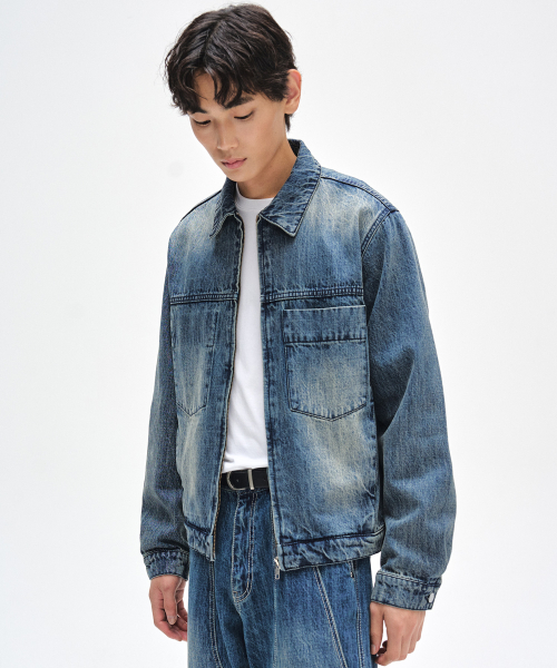 Деним Zip Jacket DCJK002СинийA