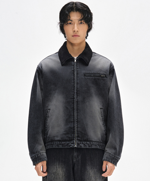 Деним Work Jacket DCJK003ЧерныйA