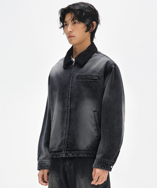 Деним Work Jacket DCJK003ЧерныйA