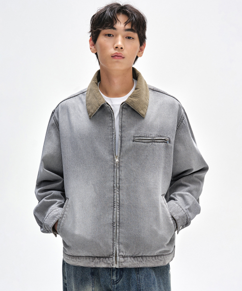 Деним Work Jacket DCJK003LСерыйA