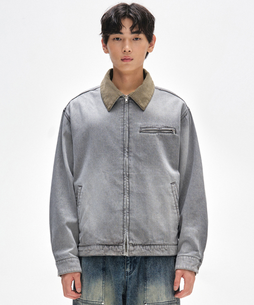 Деним Work Jacket DCJK003LСерыйA