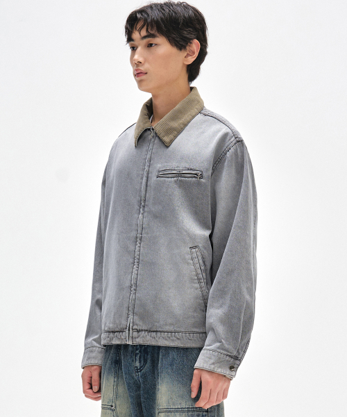Деним Work Jacket DCJK003LСерыйA