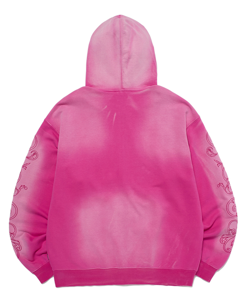MUSINSA | WKNDRS ART NOUVEAU ZIPUP HOODIE (PINK)