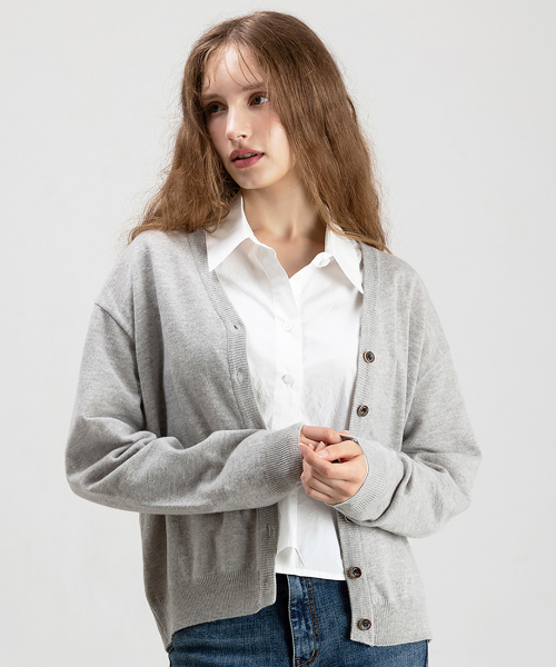 Базовый шерстяной кардиган 2TYPE (4color)