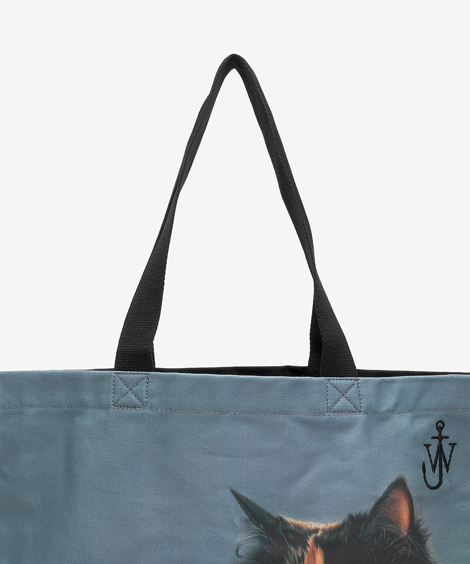 MUSINSA | J.W.ANDERSON Printed Canvas Tote Bag - Emerald