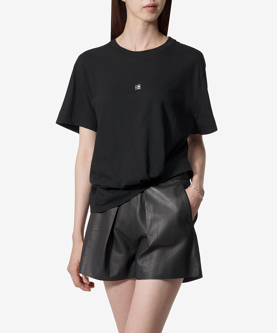 GIVENCHY 4GハタンタフルスリフTシャツ BW70E420H1 001 MUSINSA | GIVENCHY 4G Detail Trendy Parent Short Sleeve T