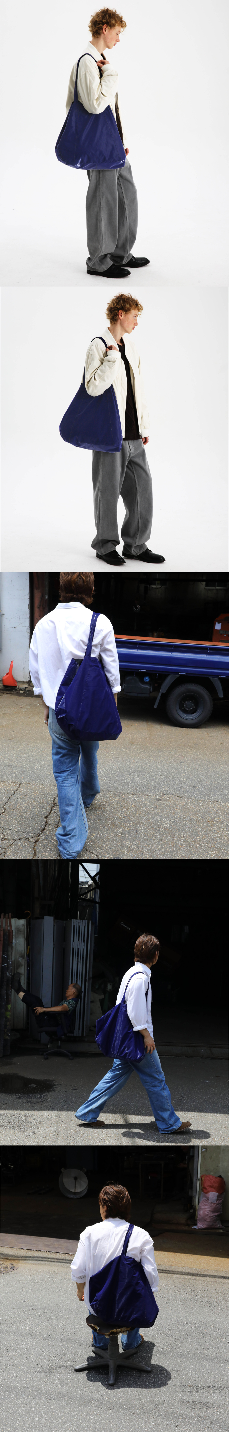 ショルダーバッグ・ポシェット HAHARCHIVE WITH BUJMATISSE Cover Shoulder Bag Blue MUSINSA | HAH ARCHIVE [BUJ&Matisse Edition] Cover Shoulder
