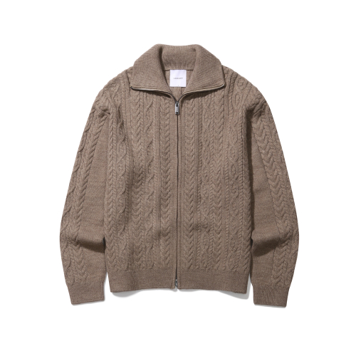 Вязаный кардиган на молнии из шерсти (3 colors)