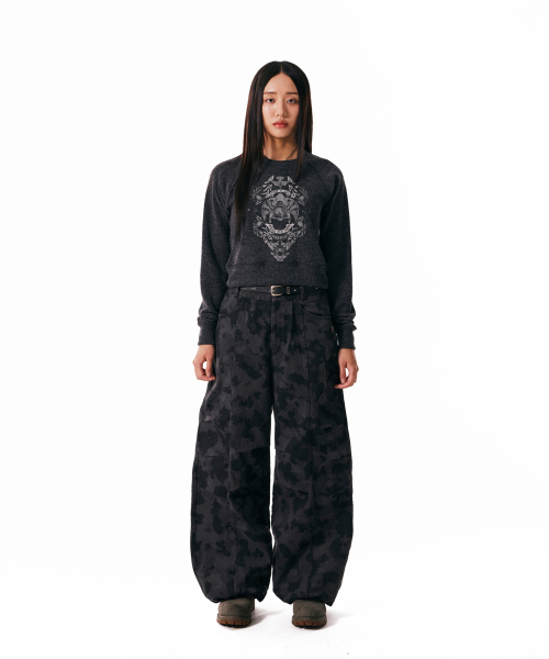 Eagle Printed Knit (Dark Gray)