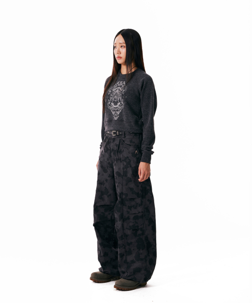 Eagle Printed Knit (Dark Gray)