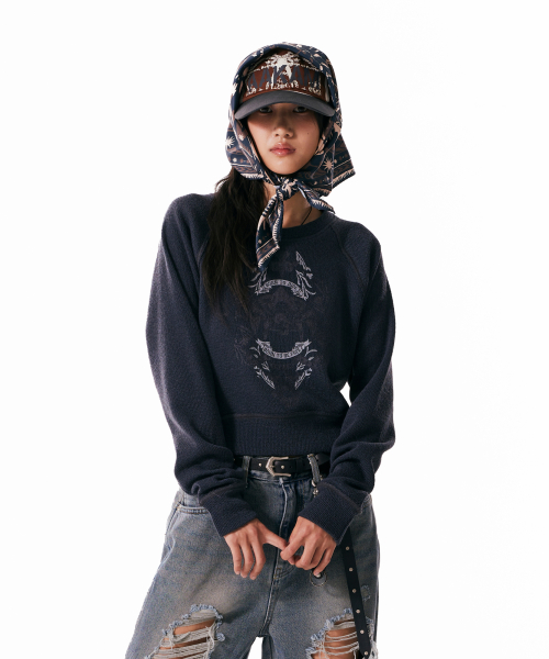 Eagle Printed Knit (Black)