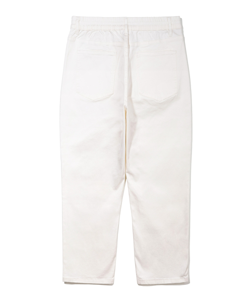 Свободные джинсы тейперд на резинке BK8915_Ivory