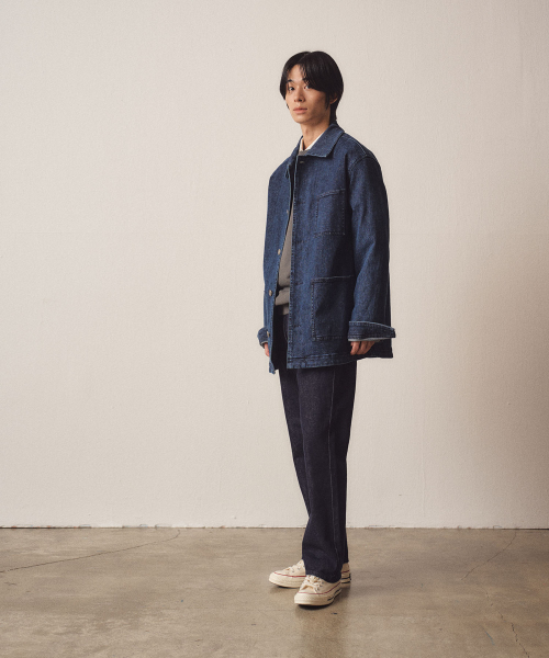 Out Pocket Denim Indigo Jacket