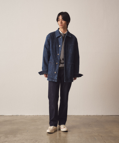Out Pocket Denim Indigo Jacket