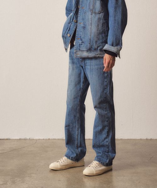 Blue Washed Denim Pants