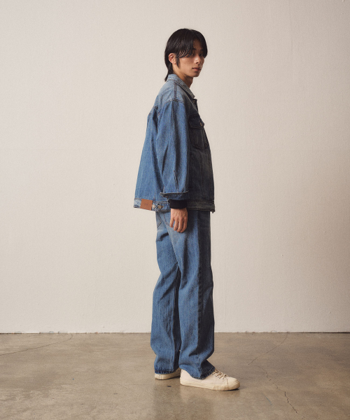 Blue Washed Denim Pants