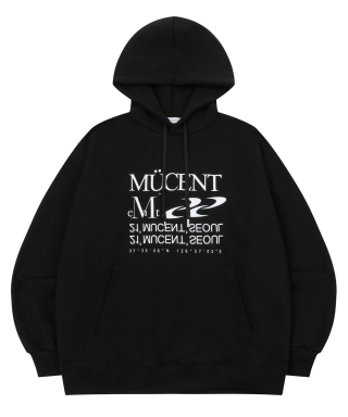 MUCENT 無臭エッセンシャルレタリングルーズフィットフード男女兼用(4色展開) 画像 9