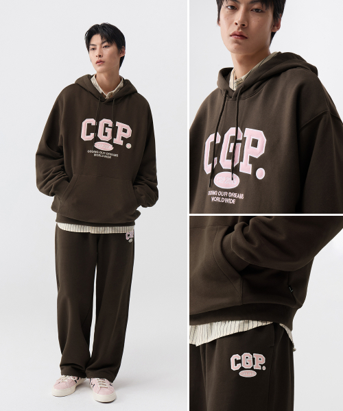 MUSINSA公式 | CGP CGP アーチロゴ フードパーカー_ブラウン