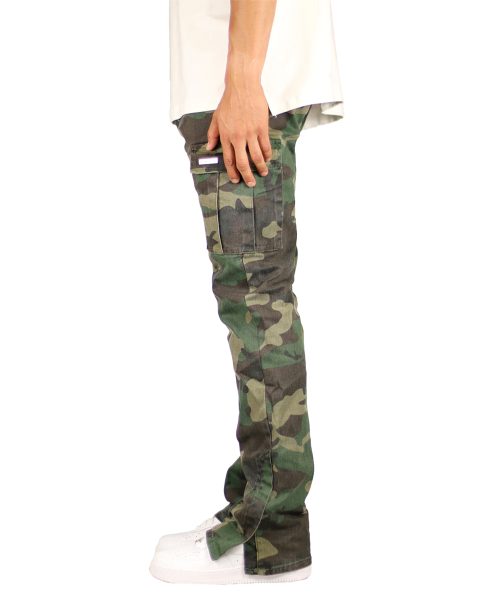 Camo Flare Cargo Pants