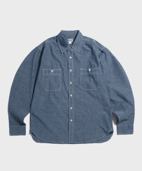 Blue Chambray Work Shirt KR Ver. Light Indigo