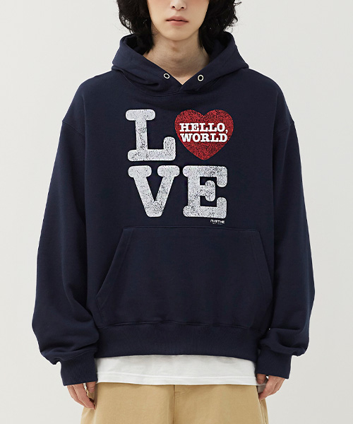 Худи Hello World LOVE_Grey