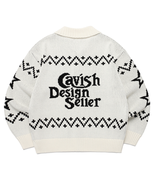 CATS ZIP UP CARDIGAN IVORY(CV2DFUK680A)