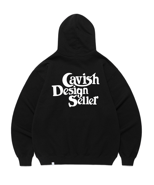SELLER LOGO ZIP UP HOODIE BLACK(CV2FSUM480A)