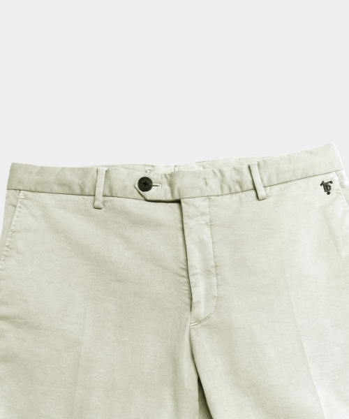 Natural Garment Dyed стрейч брюки Ecru