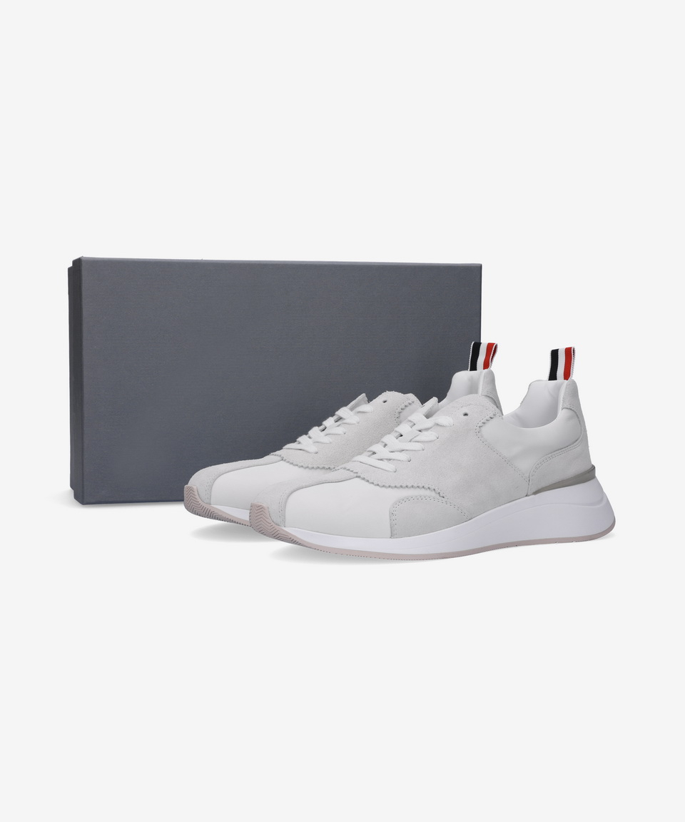 MUSINSA | THOM BROWNE Sprinter Tech Nylon Sneakers - White