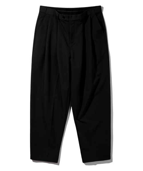 Скрытая резинка одна складка зауженные слаксы BK8902 Black