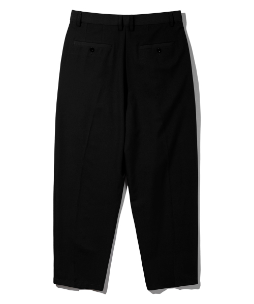 Скрытая резинка одна складка зауженные слаксы BK8902 Black