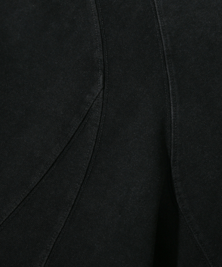 DIMITRI BLACK ディミトリーブラック VLAD ピグメント スラッシュ ロングスリーブ Tシャツ - チャコール 画像 4