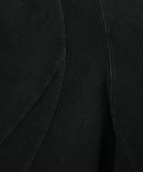 DIMITRI BLACK ディミトリーブラック VLAD ピグメント スラッシュ ロングスリーブ Tシャツ - チャコール 画像 4