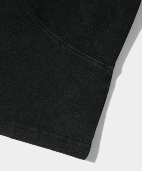 DIMITRI BLACK ディミトリーブラック VLAD ピグメント スラッシュ ロングスリーブ Tシャツ - チャコール 画像 5