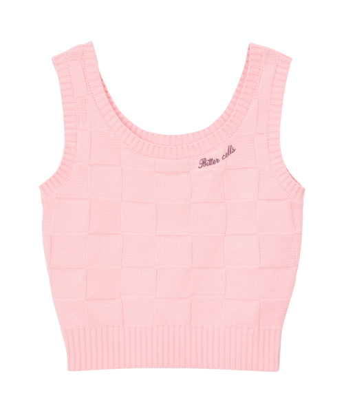 Sketch вязаный жилет Pink