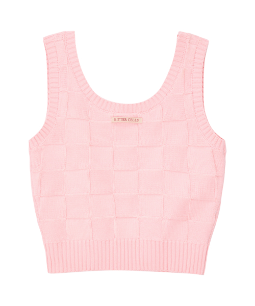 Sketch вязаный жилет Pink