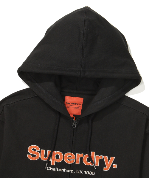 Худи на молнии Core Big Logo Two-way Black