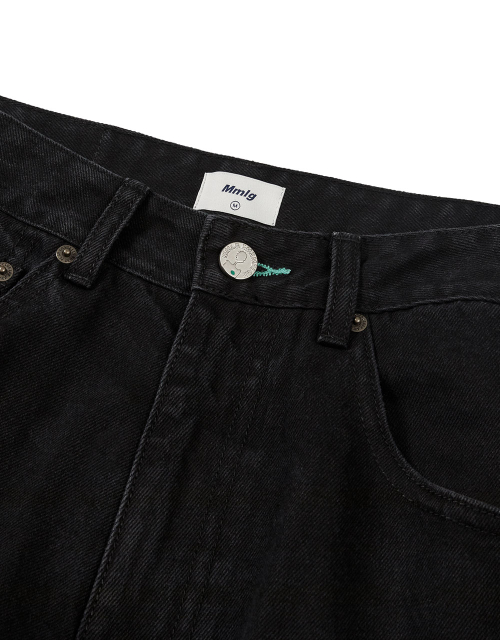 [Mmlg] MM AUTHENTIC DENIM PANTS (BLACK)
