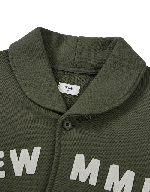 [Mmlg] SHAWL COLLAR SWEAT JUMPER (MOSS KHAKI)