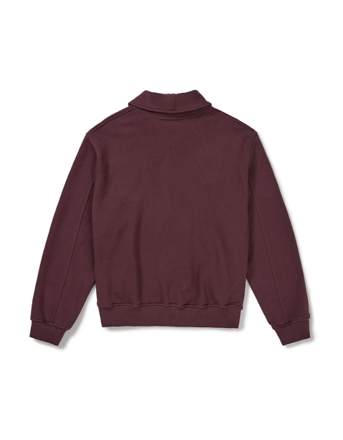 [Mmlg] SHAWL COLLAR SWEAT JUMPER (PLUM)