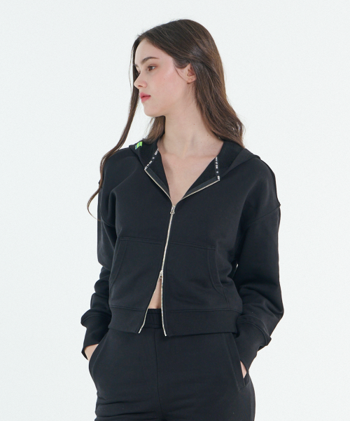 Женская худи на молнии 2WAY Signature, Black