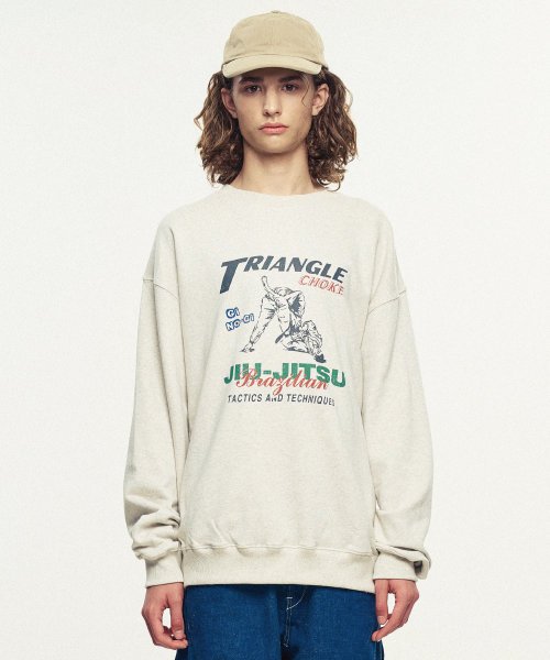 Triangle Choke Sweatshirt_Oatmeal