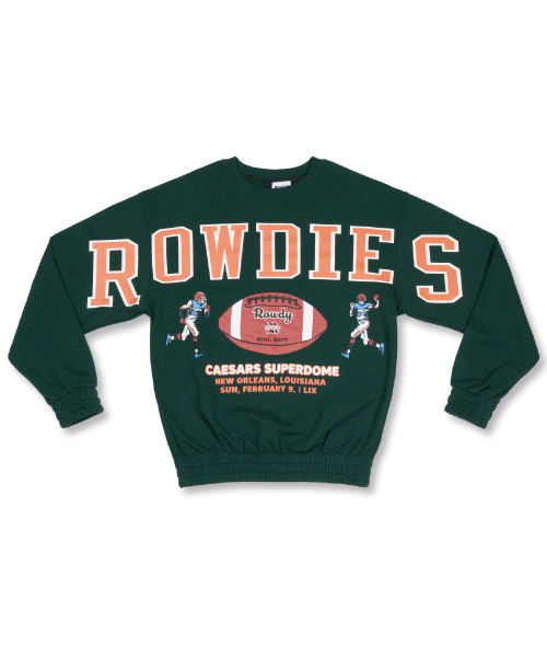 Rowdies Super-Bowl Banding Sweatshirt_Forest Green