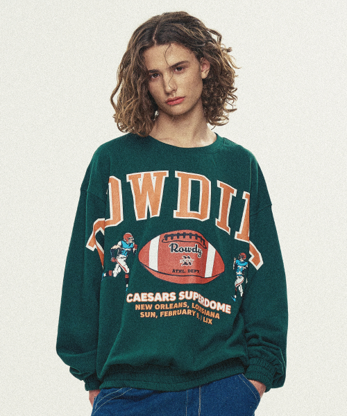 Rowdies Super-Bowl Banding Sweatshirt_Forest Green