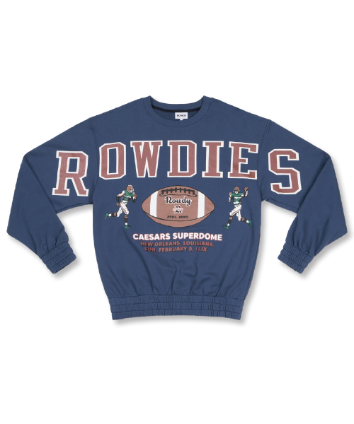 Rowdies Super-Bowl Banding Sweatshirt_Vintage Blue