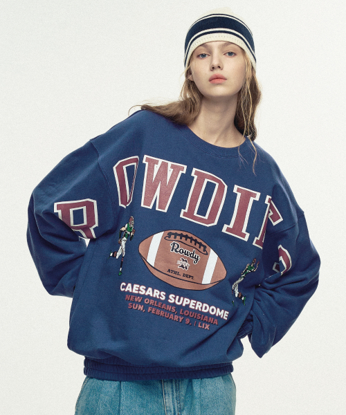 Rowdies Super-Bowl Banding Sweatshirt_Vintage Blue
