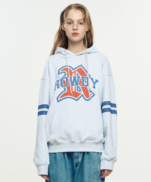 Puff Rowdy Hoodie_Light Heather Grey
