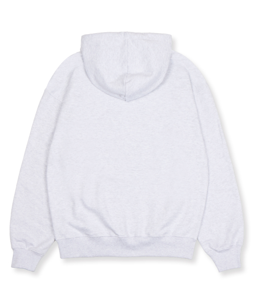 Rowdy Signature Logo Hoodie_Light Heather Grey